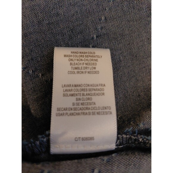 Violet Weekend Size XL Chambray Button Front Midi Dress - Picture 9 of 9